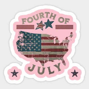 July 4th Sticker